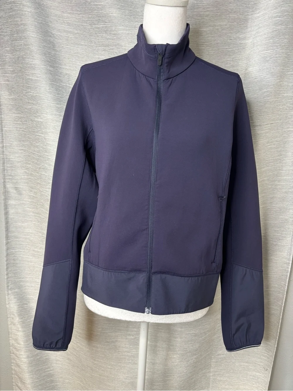 lululemon athletica blue Zip-Up Bomber Jacket
